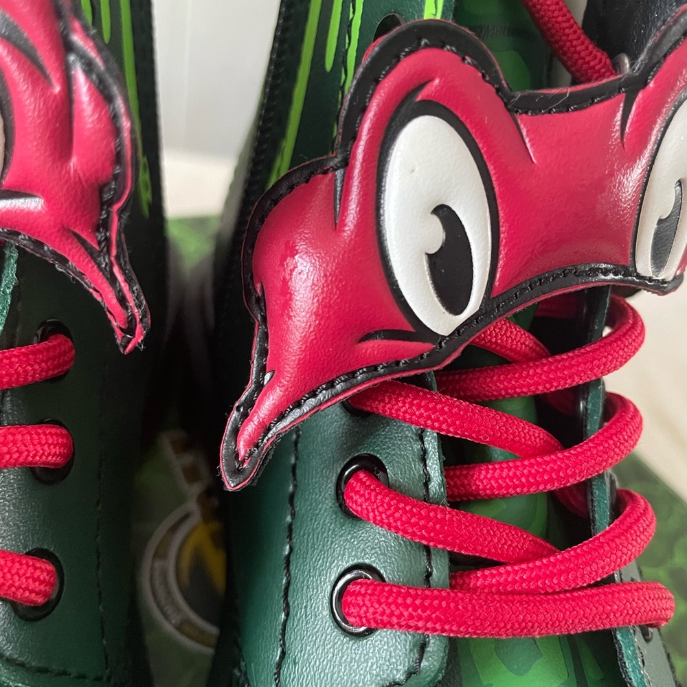 Doc Dr Martens Air Wair Boots Teenage Mutant Ninja Turtle TMNT KIDS 13 Raphael - Picture 8 of 16